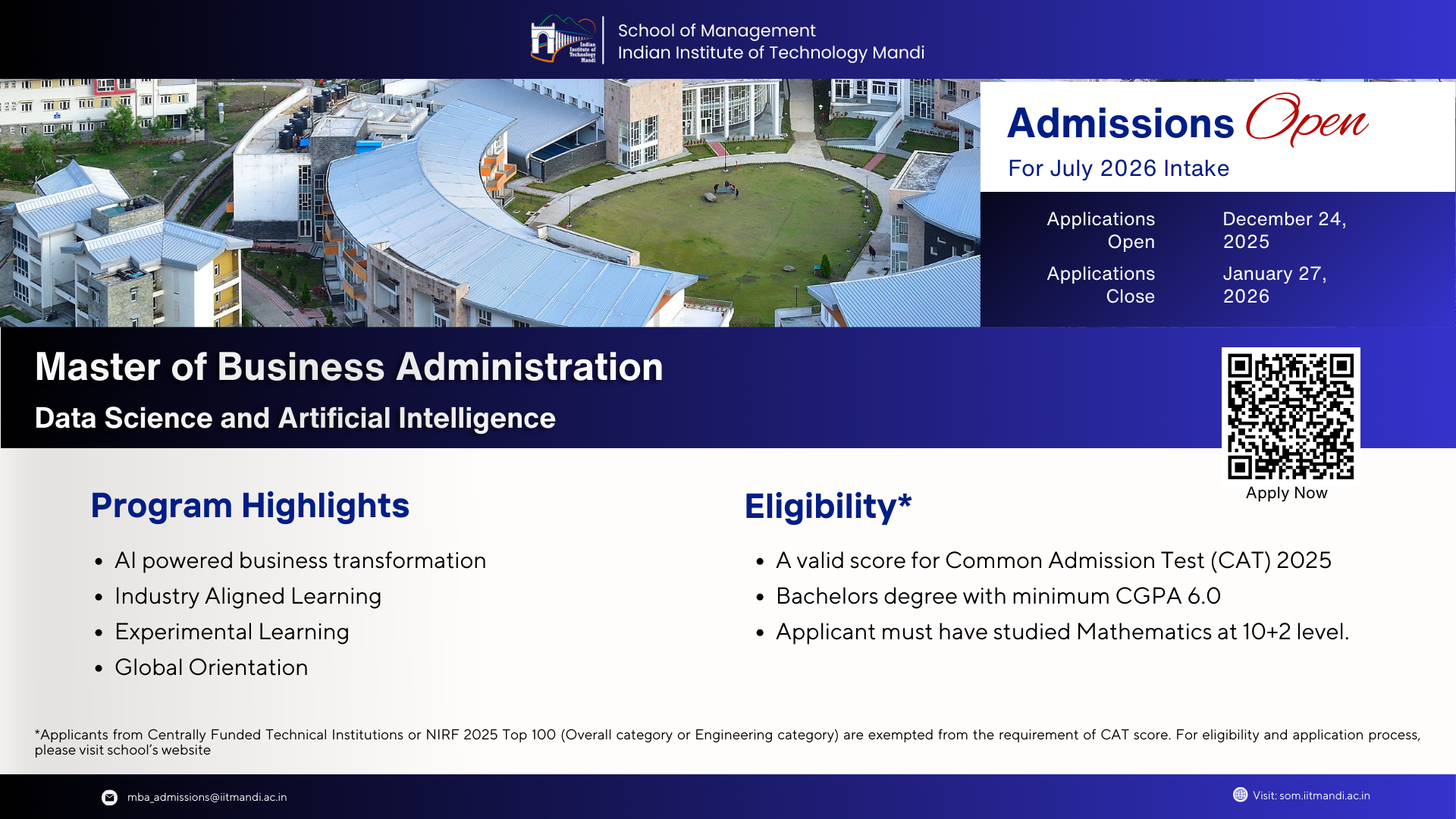 MBA placement batch 2022 IIT Mandi